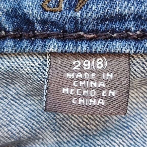 Buffalo David Bitton Candice jeans factory distressed blue women's size 29 (8) - Picture 6 of 11